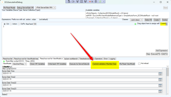 Cache invalidation in debugger